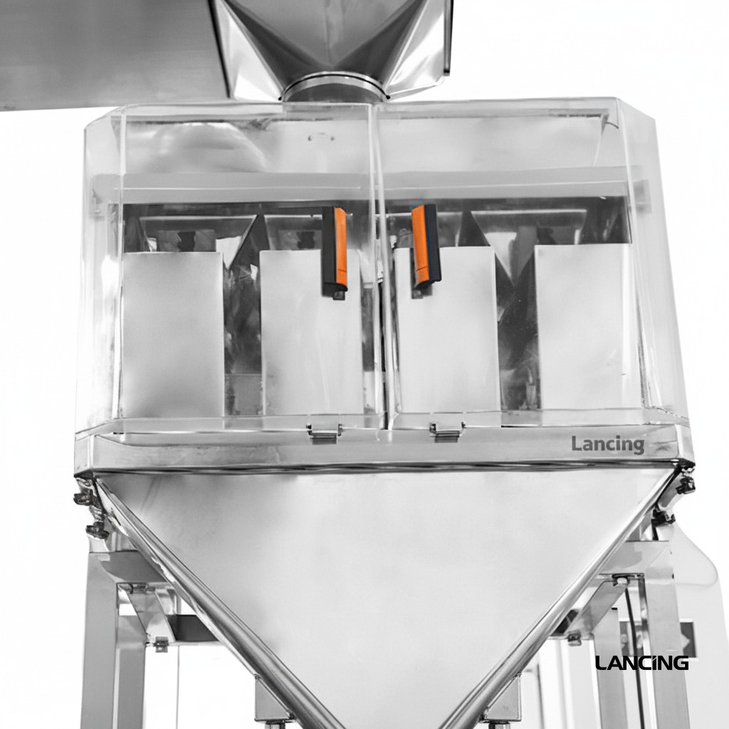 Granule Vacuum Packing Machine with 4 Heads