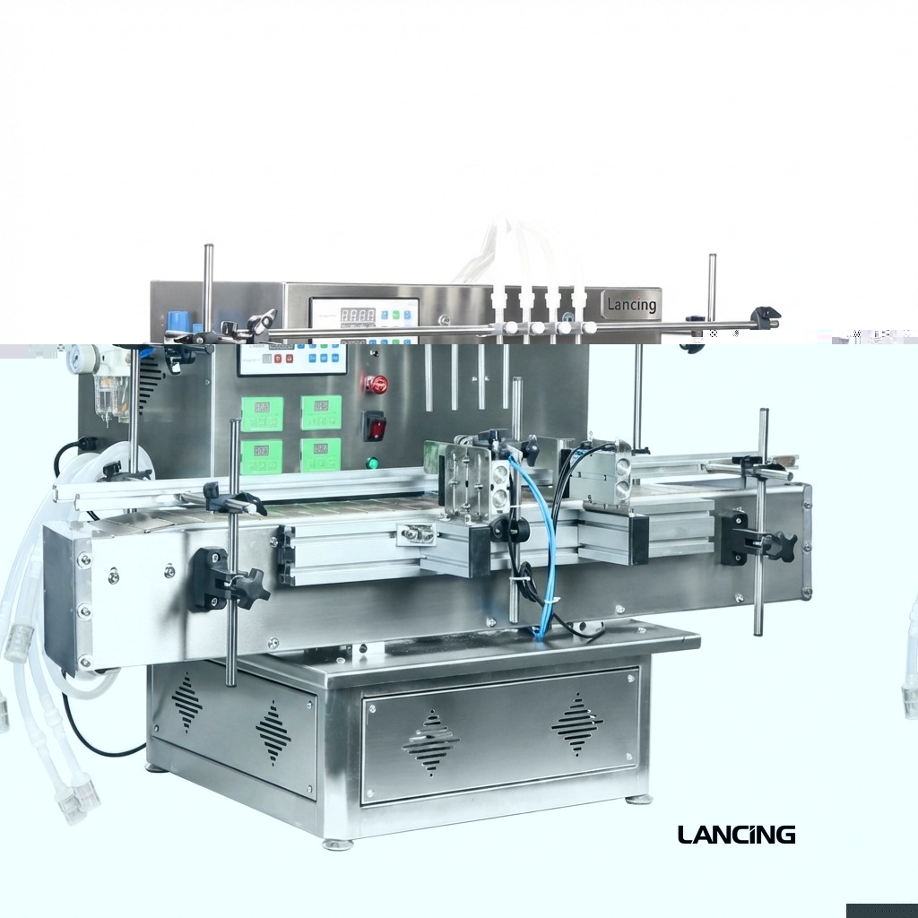 LU-DTPP4C 4 Heads Peristaltic Pump Liquid Filling Machine