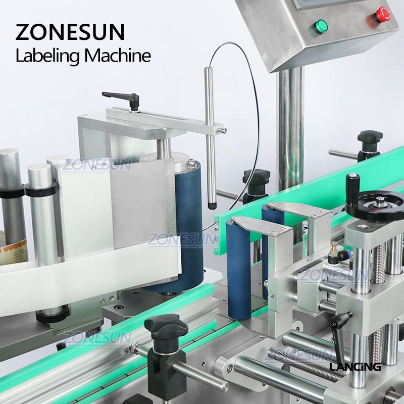 Dual-Function Flat Cap & Round Bottle Labeling Machine gallery 3
