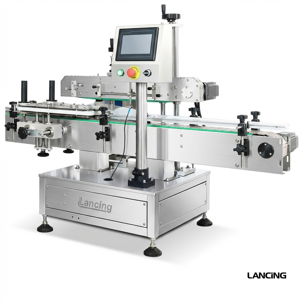 Automatic Single Side Glue Bottle Flat Labeling Machine