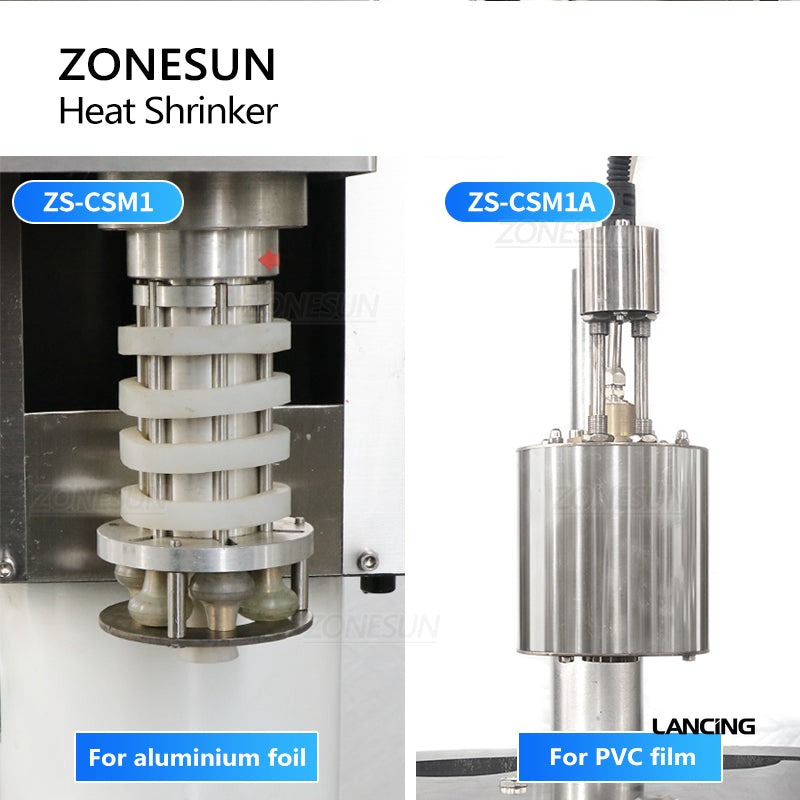 LU-CSM1 Bottle Neck Capsule Shrinking Machine | PVC & Foil Sealing gallery 3