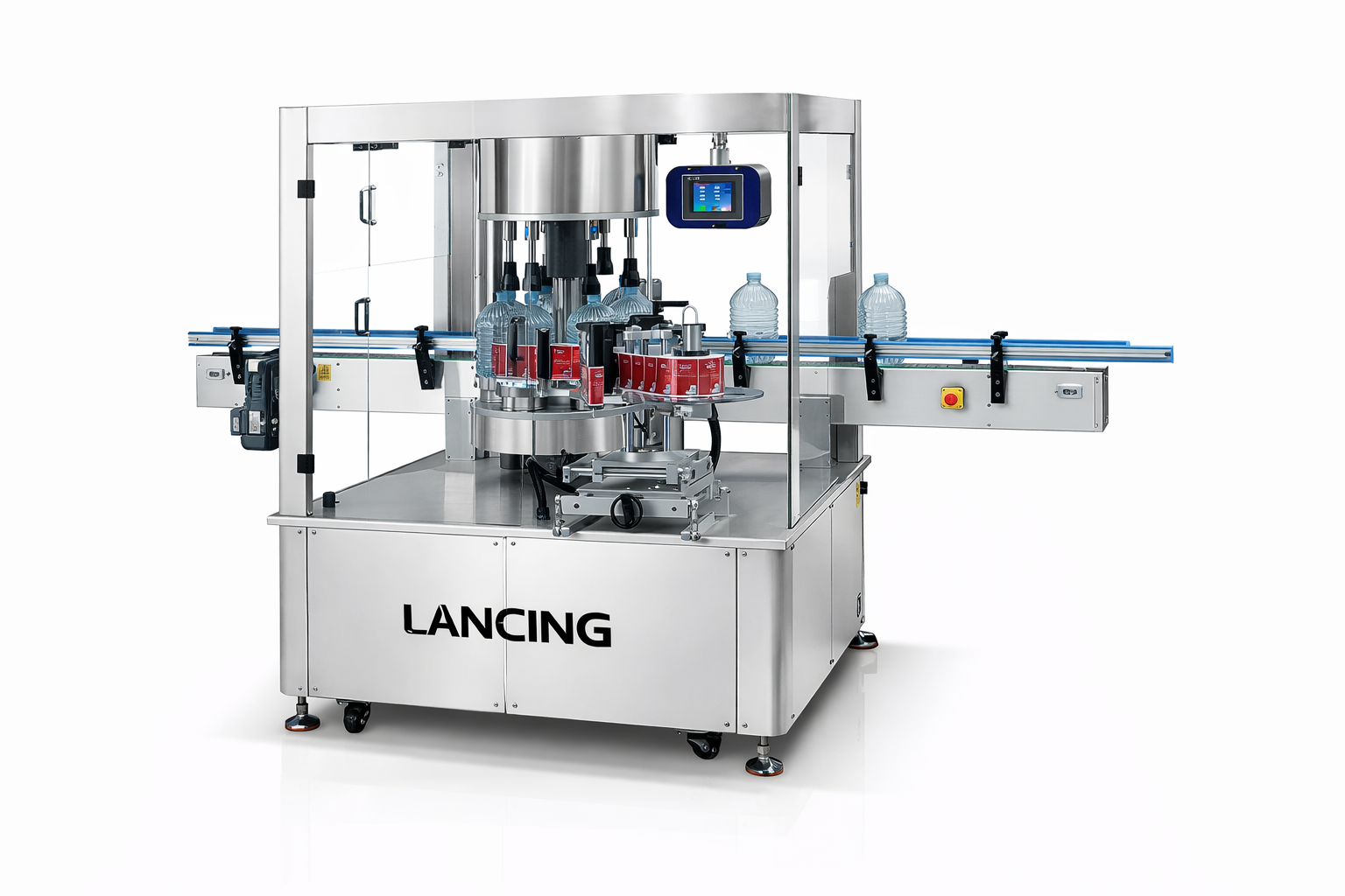 LU-CYGDP6 Automatic Round Bottle Label Applicator