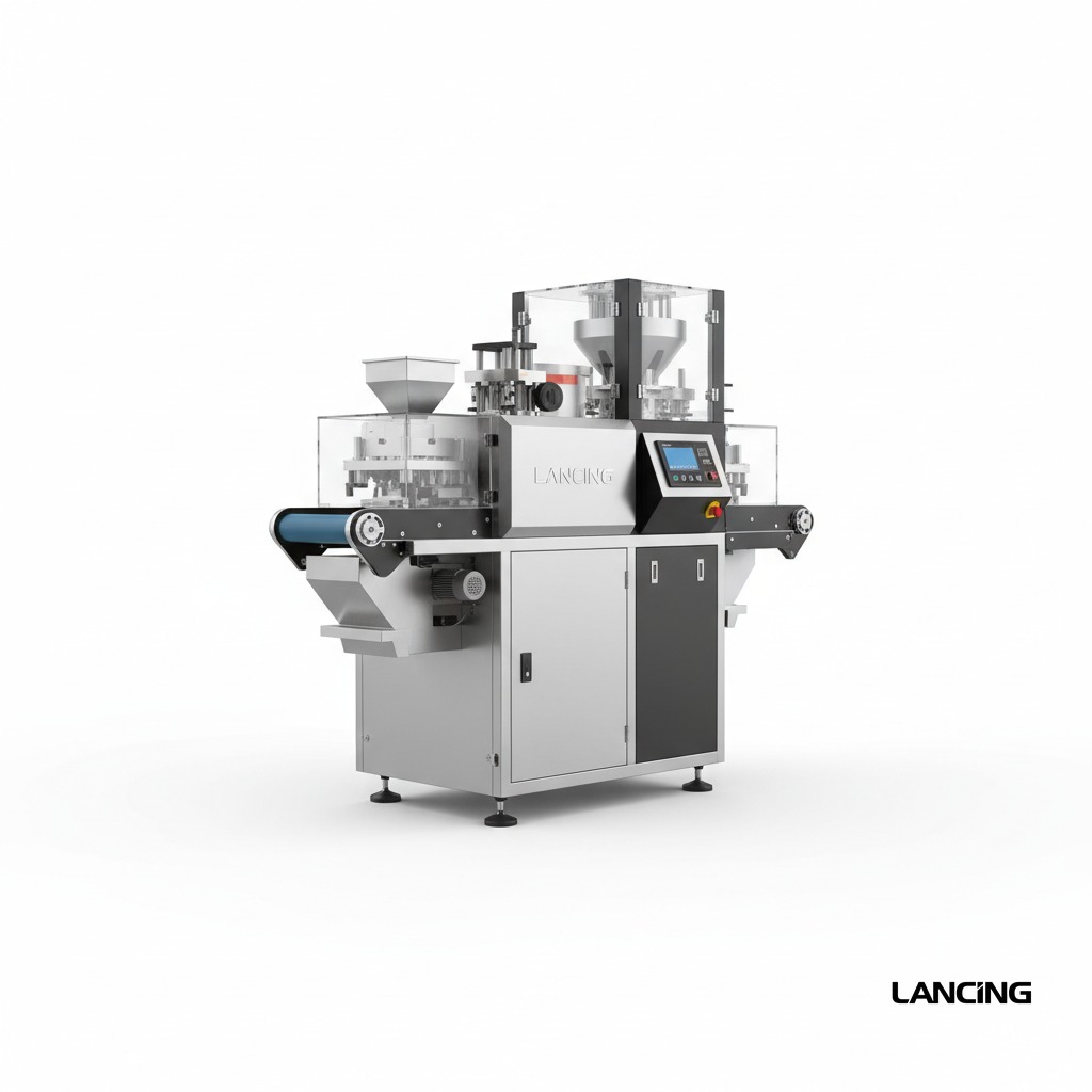 Semi-automatic Puffed Food Particle Powder Weighing Filling Machine