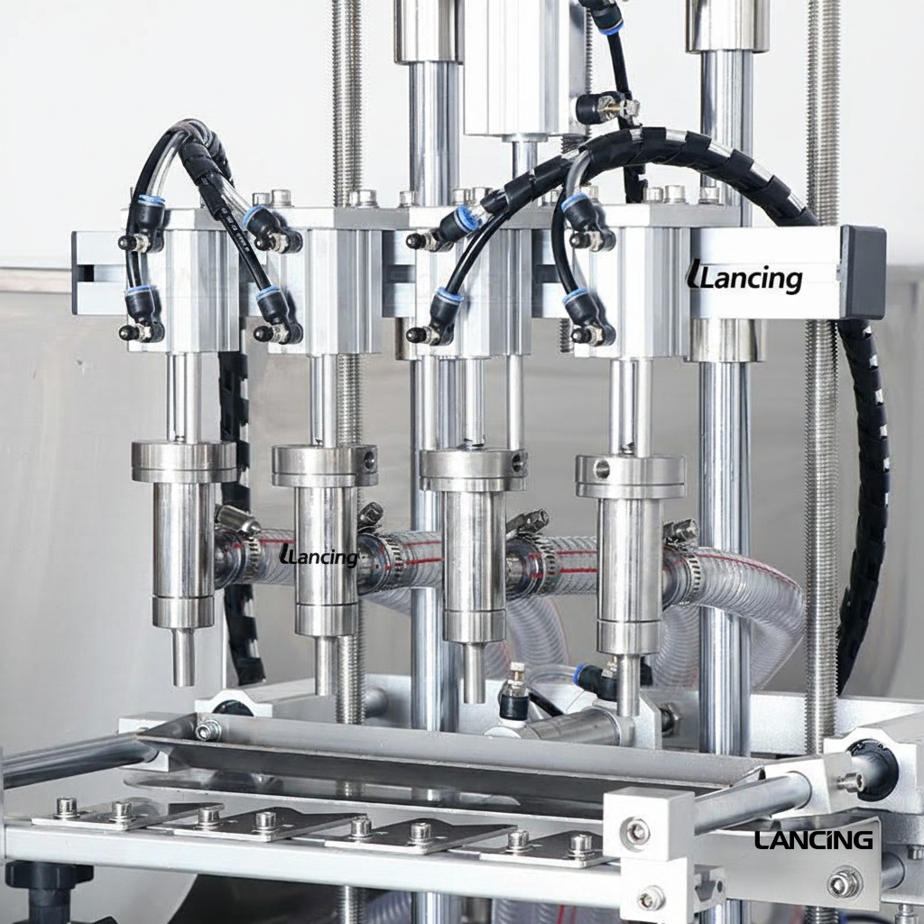 LU-DTGT4T Pneumatic 4-Nozzle Semi-Auto Liquid & Paste Filling Machine gallery 3